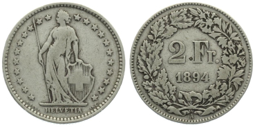 Preview: 2 Franken 1894 A